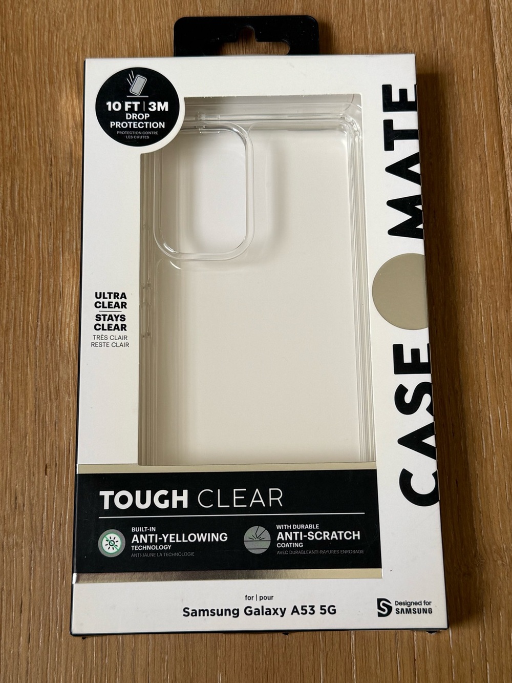 New case-mate Clear Tough Case for Samsung Galaxy A53 5G Case Clear Transparent